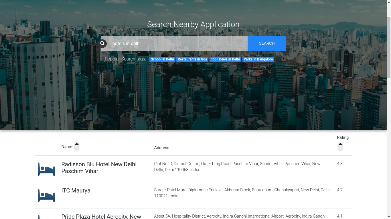 Search Nearby